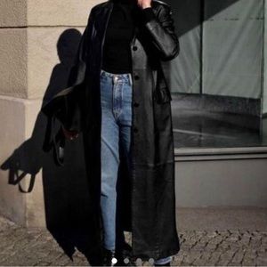 Relaxed Faux Leather Coat from NAP